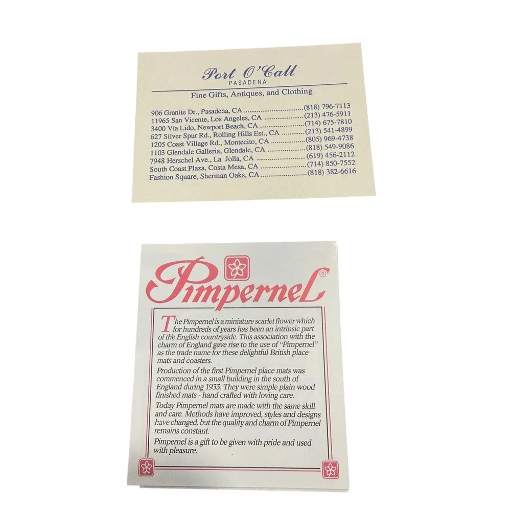 Pimpernel collection four